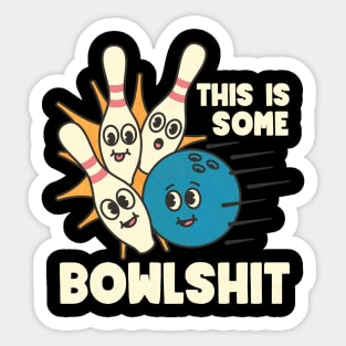 Funny Bowling Lover Gift Sticker